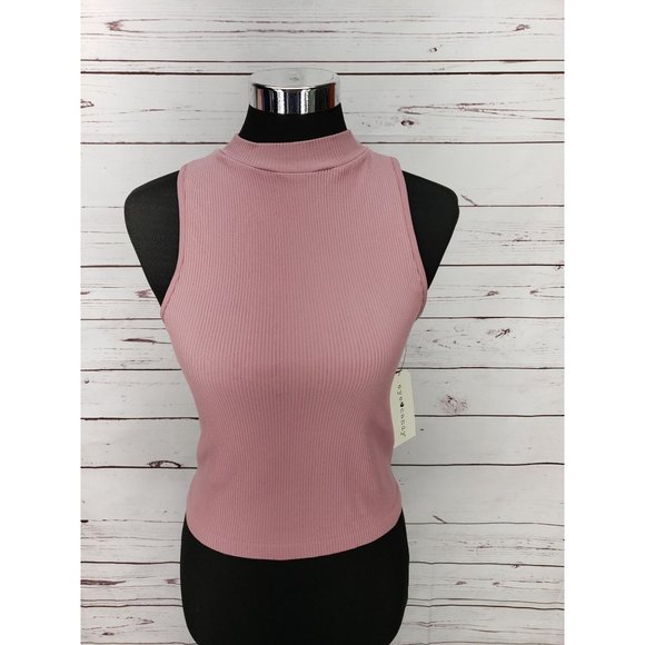 Juniors Eye‎ Candy Purple Lavender Seamless Rib Crew Neck Tank Top Size Large XL - Picture 6 of 8